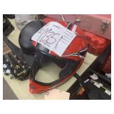 LOT WITH TWO HELMETS