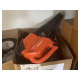 BOX WITH ECHO BLOWER & TENNIS RACKETS