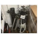 GOLF CLUB BAG & TELESCOPE
