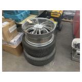 LOT WITH 2 TIRES & 1 RIM