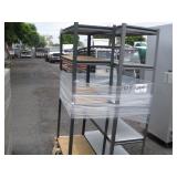 2 METAL STORAGE SHELVES