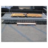 LOT WITH PALLET RACK UPRIGHTS