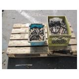 2 CRATES OF ASSORTED METAL DRILL BITS