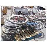 PALLET OF ASSORTED BICYCLES
