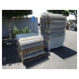 2 PALLETS WITH WIRE MESH PALLET RACKINS