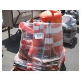 PALLET WITH ASSORTED TRAFFIC CONES