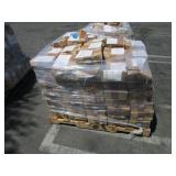 A PALLET WITH ASSORTED AUTOMOTIVE PARTS
