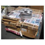 PALLET WITH MUSCLE RACK HEAVY DUTY SHELVES
