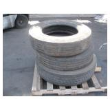 PALLET WITH 3 TRUCK TIRES