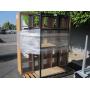 LOT WITH 2 LARGE WOODEN SHELVES