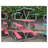 LOT WITH 3 FIBER GLASS PICNIC TABLES