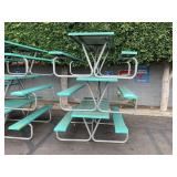 LOT WITH 3 FIBER GLASS PICNIC TABLES