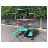 LOT WITH 3 FIBER GLASS PICNIC TABLES