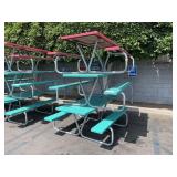 LOT WITH 3 FIBER GLASS PICNIC TABLES