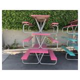 LOT OF 3 FIBER GLASS PICNIC TABLES
