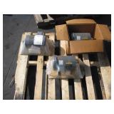 PALLET WITH 3 BALDOR ELECTRIC MOTORS