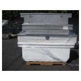 PALLET OF TRUCK BED TOOL BOXES