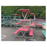 LOT WITH 3 FIBER GLASS PICNIC TABLES