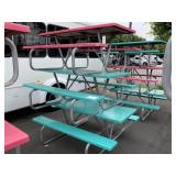LOT WITH 3 FIBER GLASS PICNIC TABLES