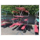 LOT WITH 3 FIBER GLASS PICNIC TABLES