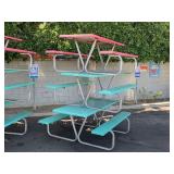 LOT WITH 3 FIBER GLASS PICNIC TABLES