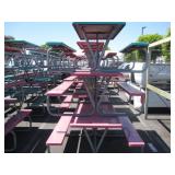 LOT WITH 3 PLASTIC LUNCH TABLES