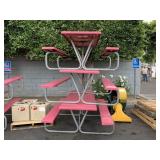 LOT WITH 3 FIBER GLASS PICNIC TABLES