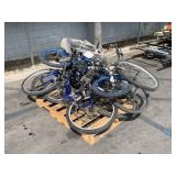 LOT WITH ASSORTED BICYCLES LOT WITH ASSORTED BICYCLES