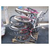 PALLET OF ASSORTED BIKES PALLET OF ASSORTED BIKES