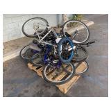 PALLET WITH ASSORTED BICYCLES PALLET WITH ASSORTED BICYCLES