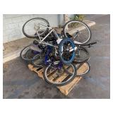 PALLET WITH ASSORTED BICYCLES