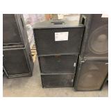 3 EASTERN ACOUSTIC WORKS SPEAKERS