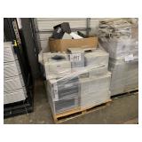 PALLET WITH ASSORTED PRINTERS, FAX, MONITORS