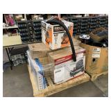 PALLET WITH HUSKY 8 GALLON FREE AIR COMPRESSOR, PALLET WITH HUSKY 8 GALLON FREE AIR COMPRESSOR,