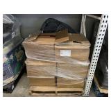 PALLET WITH MOUSES & BOX WITH PAINTINGS PALLET WITH MOUSES & BOX WITH PAINTINGS
