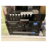 LOT WITH JVC DOUBLE CASSETTE DECK / JVC COMPACT LOT WITH JVC DOUBLE CASSETTE DECK / JVC COMPACT