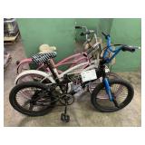 LOT WITH 3  BIKES: BLACK MONGOOSE BMX, WHITE JETTA