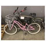 3 BICYCLES: PINK SUN, BLAC GT, SILVER HUFFY 3 BICYCLES: PINK SUN, BLAC GT, SILVER HUFFY