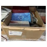 BOX WITH ASSORTED SHOES: BOX WITH ASSORTED SHOES: