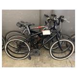 LOT OF 2 BLACK & 1 GRAY BICYCLES