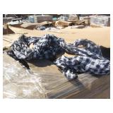 2 PALLETS OF CHECKERED NECK SCARFS