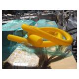 PALLET YELLOW PLASTIC TUBING