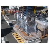 PALLET OF PLASTIC SCHOOL CHAIRS & FOLDING TABLES PALLET OF PLASTIC SCHOOL CHAIRS & FOLDING TABLES