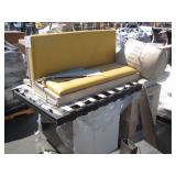 LOT WITH PADDED BENCH AND TABLE LOT WITH PADDED BENCH AND TABLE