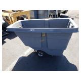 RUBBERMAID ROLLING TRASH BIN RUBBERMAID ROLLING TRASH BIN