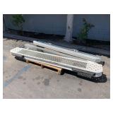 PALLET WITH STEEL COMMERCIAL VEHICLE BUMPERS