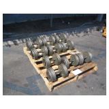 PALLET OF ASSORTED DUMBBELL WEIGHTS PALLET OF ASSORTED DUMBBELL WEIGHTS