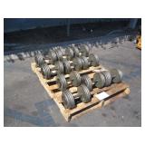 PALLET OF ASSORTED DUMBBELL WEIGHTS