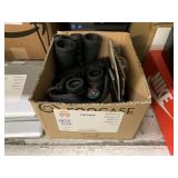 BOX WITH ASSORTED BINOCULARS