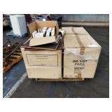 PALLET OF STEEL BELKIN DATA CABINETS AND MISC